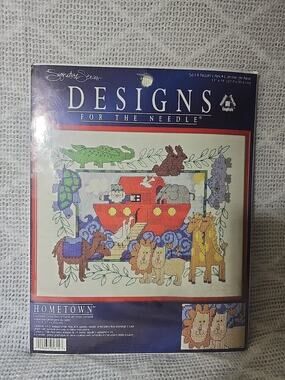 Designs For The Needle Counted Cross Stitch Kit Noah's Ark 11x14